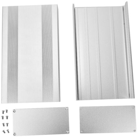 Boîtier de Protection en Aluminium 68x145x250 mm - Coffret Argent Sablé pour Montages Électroniques (1/5)