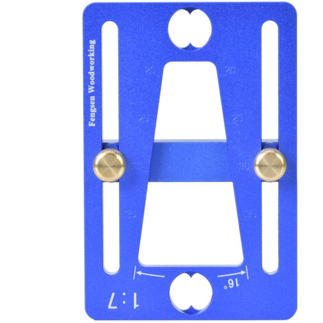 Gabarit de traçage pour queues d'aronde, outil de menuiserie pour assemblages bois précis.
