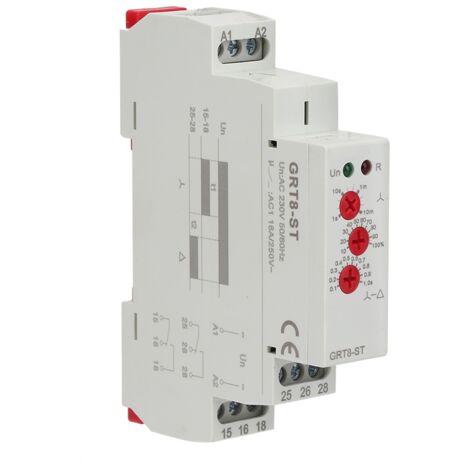Relais de Démarrage Étoile-Triangle GRT8-ST, Minuteur Progressif pour Moteurs (12-240V AC/DC) (1/5)
