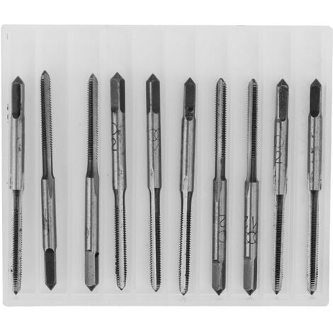 10 pièces Tarauds à Main Métriques M2 M4 M6 M8 en Acier Carbone - Outil de Filetage pour Travaux de Bricolage (1/5)