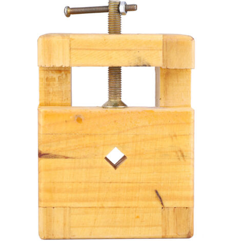 Étau de table en bois massif pour modélisme, menuiserie et travaux manuels (Grand format)