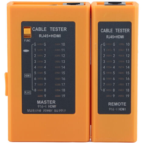 Testeur de Câble Réseau RJ45 et HDMI avec Détecteur de Signal et de Lignes