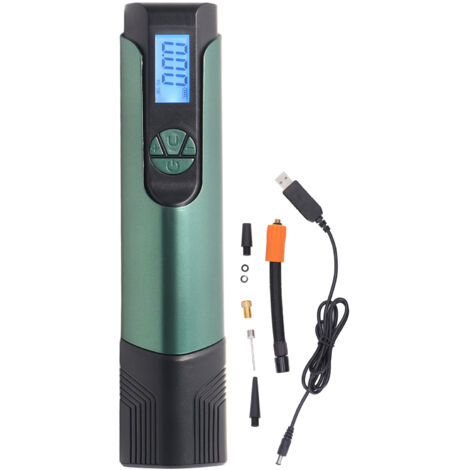 Pompe à air 12V sans fil avec écran digital et éclairage LED pour gonflage pneus voiture (1/5)