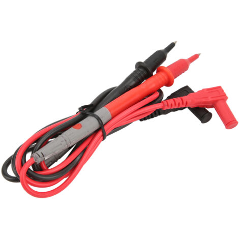 Jeu de 10 cordons de test pour multimètre avec pointes longues, embouts protecteurs et connecteurs durables pour utilisation en extérieur (20A/1KV) (1/5)