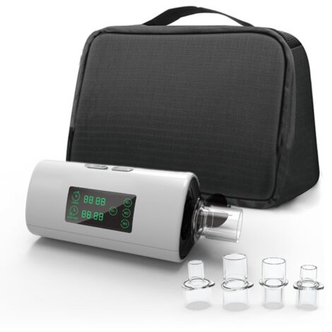 Appareil de nettoyage nasal électrique, 3 intensités, rechargeable USB, avec 4 embouts pour soins respiratoires.
