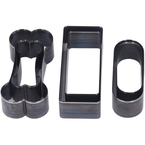 6 Pièces Emporte-Pièces Cuir Rectangulaires et Ovales, Outils de Découpe pour Travail du Cuir et Loisirs Créatifs (1/5)