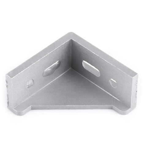 Supports d'angle en L en alliage d'aluminium, 5 pièces pour fixation à angle droit 58x58mm