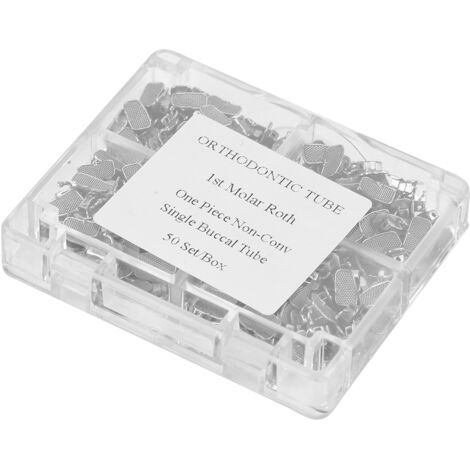 200 Pièces Tube Buccal Orthodontique Molaire Supérieure, Attache Collable Roth 022 pour Traitement Dentaire (1/5)