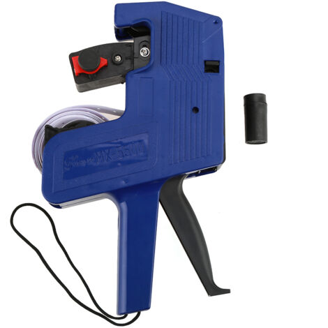 Étiqueteuse professionnelle MX-5500 à 8 chiffres avec pistolet marqueur, recharge encre bleue et étiquettes fournies (1/5)