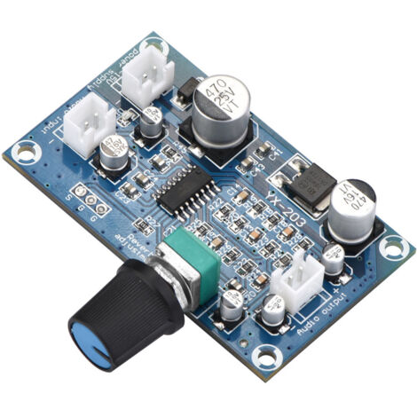 Amplificateur audio monocanal 6-15V avec plaque de réverbération pour microphone (1/5)