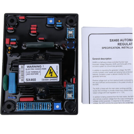 Régulateur de Tension Monophasé AVR SX460 pour Alternateur Générateur (1/5)