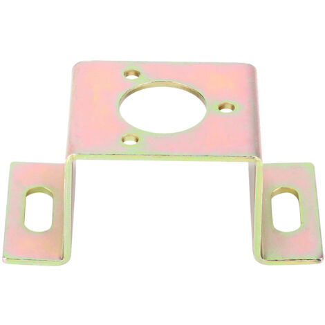 Support galvanisé 38mm pour moteur encodeur, fixation robuste en U pour accessoires industriels.