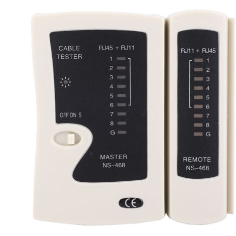 Testeur de Câble Réseau RJ45 RJ11 RJ12 - Vérificateur de Câblage LAN Professionnel
