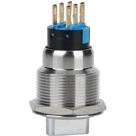 Interrupteur rotatif étanche IP67 19mm 6 broches 3 positions en acier inox (1/5)