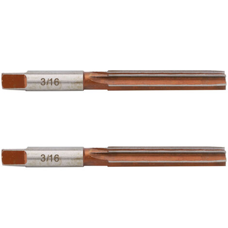 2PCS Alésoir Conique à Queue Cylindrique pour Métaux, Taille 3/16" - Système Américain (1/5)