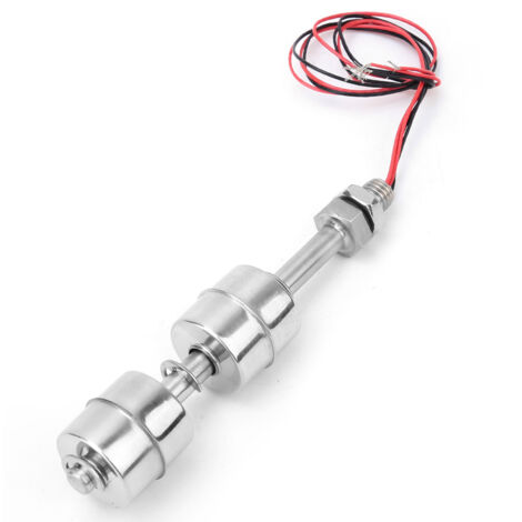 Interrupteur de niveau à flotteur double bille inox pour eau (100 mm)