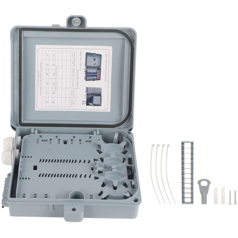 Boîtier de Raccordement FTTH 12 Fibres, Étanche IP65 pour Installation Extérieure (1/5)