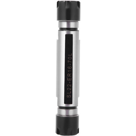 Tige d'extension à double tête pour mandrin ER16, porte-outil CNC SLD22 avec queue droite, 70 mm (1/5)