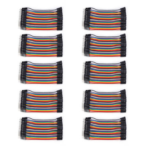 10 Pièces Connecteurs Mâle-Femelle 2.54mm pour Circuits Imprimés (1/5)