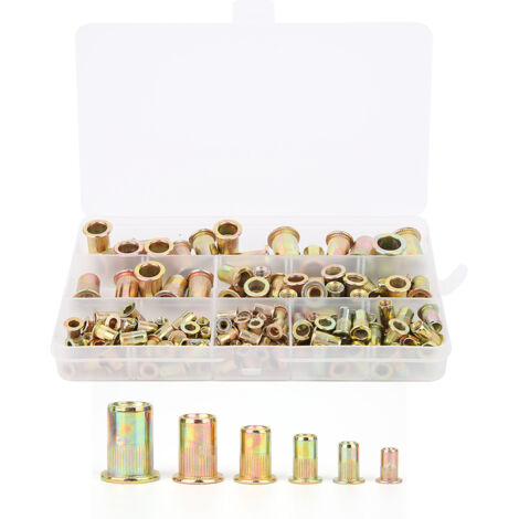 150 Pièces Kit de Rondelles pour Rivets, Fixations en Zinc M3 à M10, Accessoires de Quincaillerie (1/5)