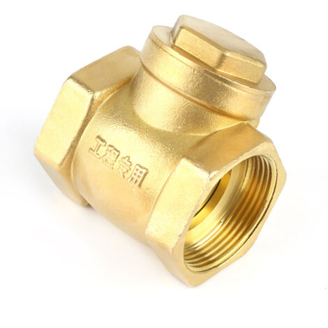 Clapet anti-retour en laiton DN40 à battant, filetage femelle, pression 232 PSI pour système hydraulique (1/5)