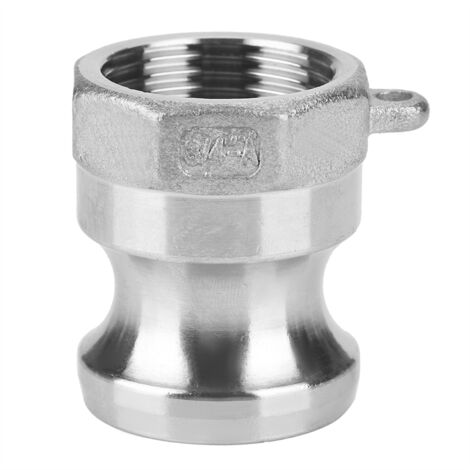 Adaptateur en Acier Inoxydable DN20 3/4" pour Pompe à Déchets, Raccord Camlock Mâle-Femelle