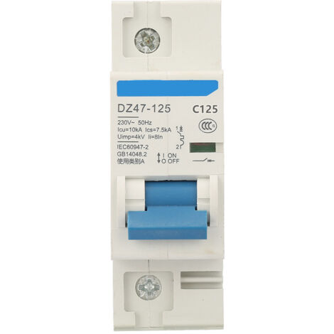 Disjoncteur Modulaire DZ47-125 1P 125A - Disjoncteur Miniature 230V Haute Intensité (80A, 100A, 125A) (1/5)