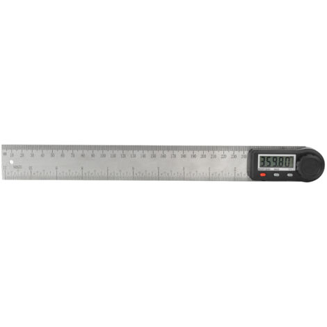 Règle numérique multifonction 300mm avec écran LCD et rapporteur 360° pour menuiserie (1/5)