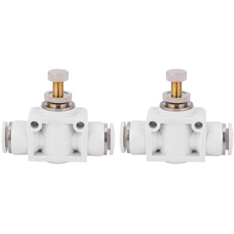 2 Pièces Valve de Réglage d'Air, Connecteur Rapide avec Régulateur de Débit pour Outils Pneumatiques 4mm