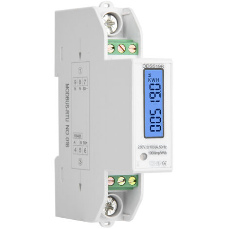 Compteur Électrique Monophasé Intelligent 230V avec Écran Numérique DDS519R