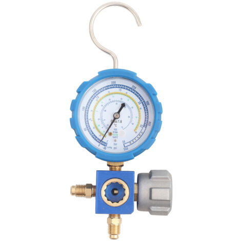 Manomètre pour Climatisation Basse Pression avec Vitre de Contrôle - Outil de Réfrigération G1/4