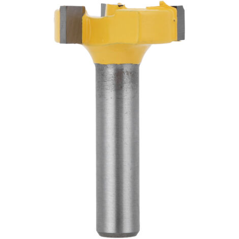 Fraise à rainurer 8mm avec 3 lames et queue T pour défonceuse, accessoires bois (1/5)