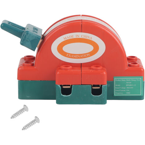 Interrupteur couteau bipolaire 32A 220V AC, double coupure pour sécurité électrique (1/5)