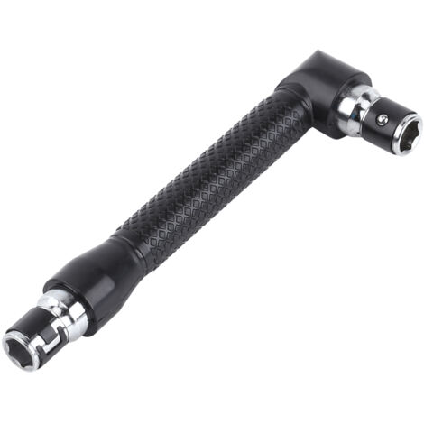 Clé à douille hexagonale 1/4" double tête en L pour embouts de vissage (1/5)
