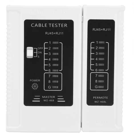 Testeur de Câble Réseau RJ45/RJ11 Multifonction - Vérificateur de Connexion LAN Ethernet