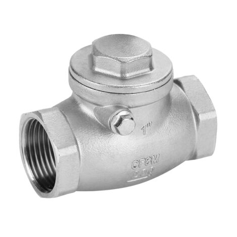 Clapet anti-retour à bille inoxydable DN25, filetage femelle intérieur, pression nominale 200 PSI (1/5)