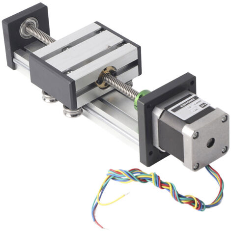 Rail Guide Linéaire à Moteur Pas-à-Pas Nema 17, Vis à Billes de 100mm pour Automatisation (1/5)