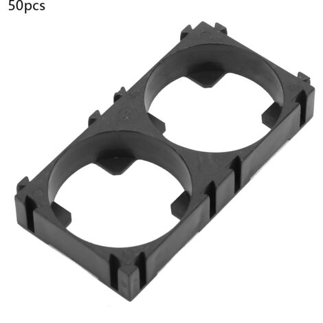 50 pièces Support pour Piles Lithium Double 26650, Support Plastique 56.5x29x8.7mm pour Assemblage Batteries (1/5)