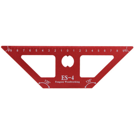 Règle de menuiserie en aluminium ES-4, instrument de mesure pour bricolage et quincaillerie (1/5)