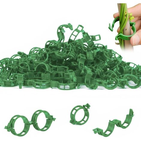 50 pinces de support pour plantes, clips en plastique pour fixer les plantes, clips de fixation pour plants de tomates, clips de jardin réutilisables, adaptés aux plantes grimpantes, aux vignes, aux t (1/5)