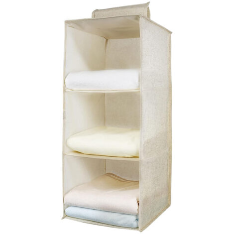 Étagère suspendue, armoire de rangement murale à trois niveaux, boîte de rangement murale pliable et système de rangement gain de place (1/5)