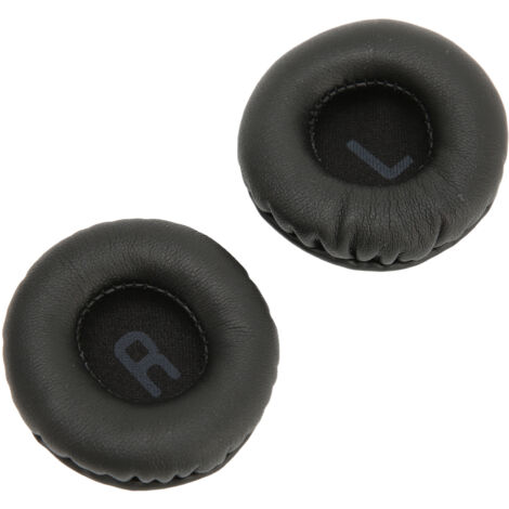 Coussinets de remplacement universels 50mm en similicuir noir pour casque audio, confort optimisé (1/5)
