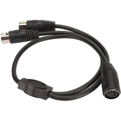 Câble Y DIN 5 broches femelle vers 2 mâles, 5 conducteurs, pour studios, splitter audio flexible