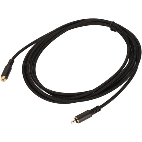 Câble d'extension RCA pour systèmes audio et home cinéma - 1,8 mètres, connecteur mâle-femelle