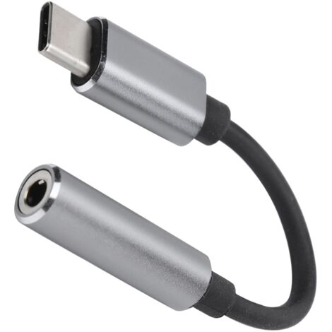 Adaptateur USB-C vers Jack 3.5mm Femelle pour Écouteurs et Casque Audio
