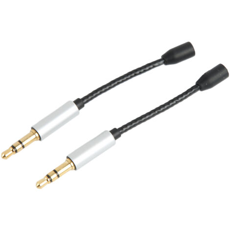 Câble audio OFC MMCX femelle vers jack 3.5mm mâle, connecteur doré haute fidélité pour écouteurs