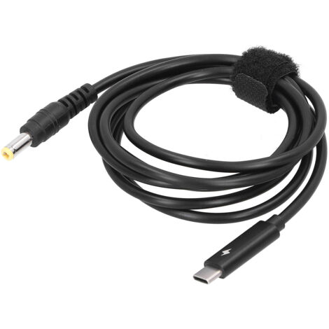 Câble d'alimentation Type-C vers DC5.5x2.5 pour PC portable, charge rapide (1/5)