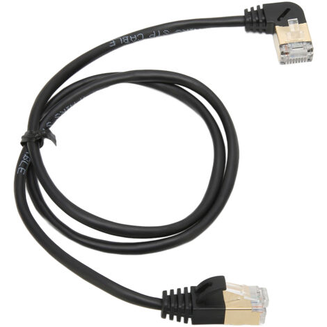 Câble Ethernet CAT8 0.6m Blindé, Haute Performance, Connecteurs Dorés RJ45, Compatible Fibre (1/5)