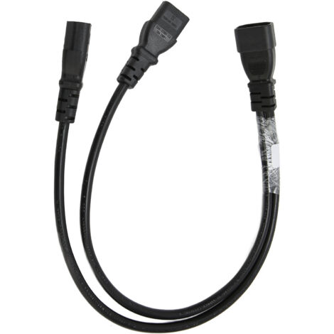Câble Y C14 vers double C13 5-15R pour alimentation serveur, UPS et périphériques informatiques (1/5)