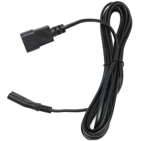 Câble d'alimentation IEC320 C14 mâle vers IEC320 C7 femelle, 10A 250V, 3 mètres pour appareils électroniques (1/5)